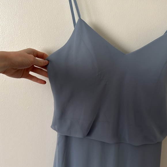 Birdy Grey Elegant Dusty Blue Maxi Dress M - Picture 4 of 8